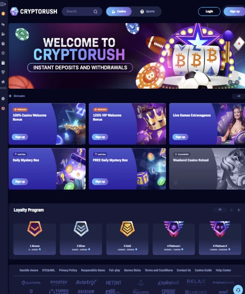 Cryptorush Casino Review 2024