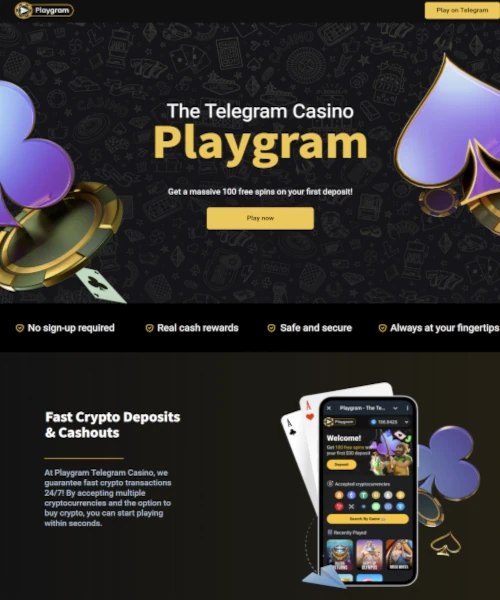 Playgram Telegram Casino Review 2024