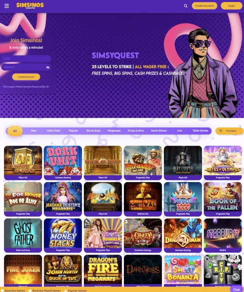 Simsinos Casino Review 2024