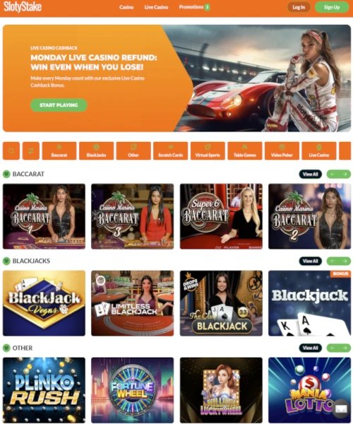 SlotyStake Casino Review 2024