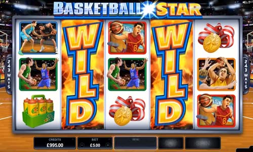 Basketball slot machine game