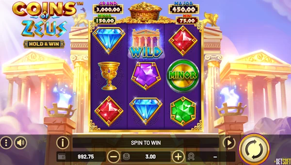 Coins of Zeus gameplay