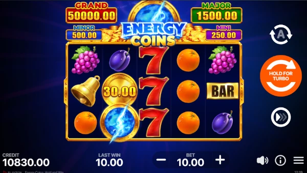 Energy Coins Hold and Win