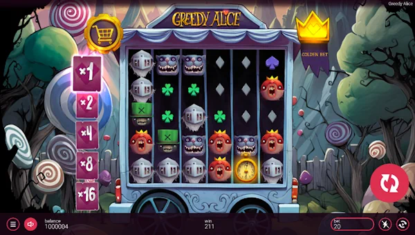 Greedy Alice gameplay