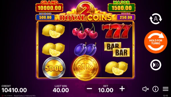 Royal Coins 2 Hold and Win