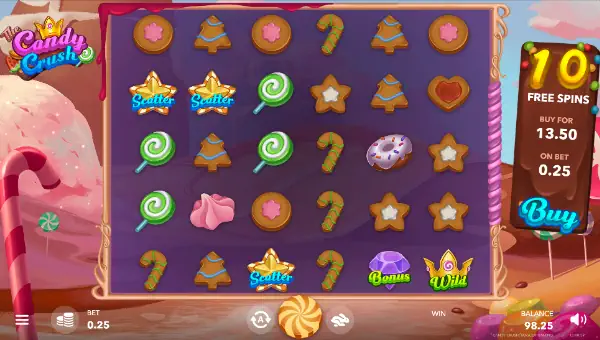 The Candy Crush gameplay